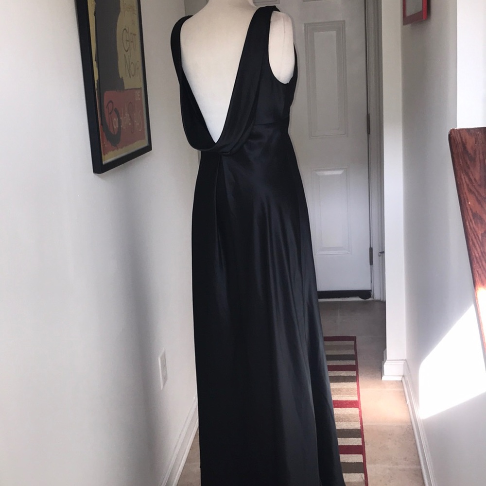 Gorgeous Basic Black Full Length Gown - image 6